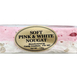 Soft Peanut Pink and White Nougat Bar